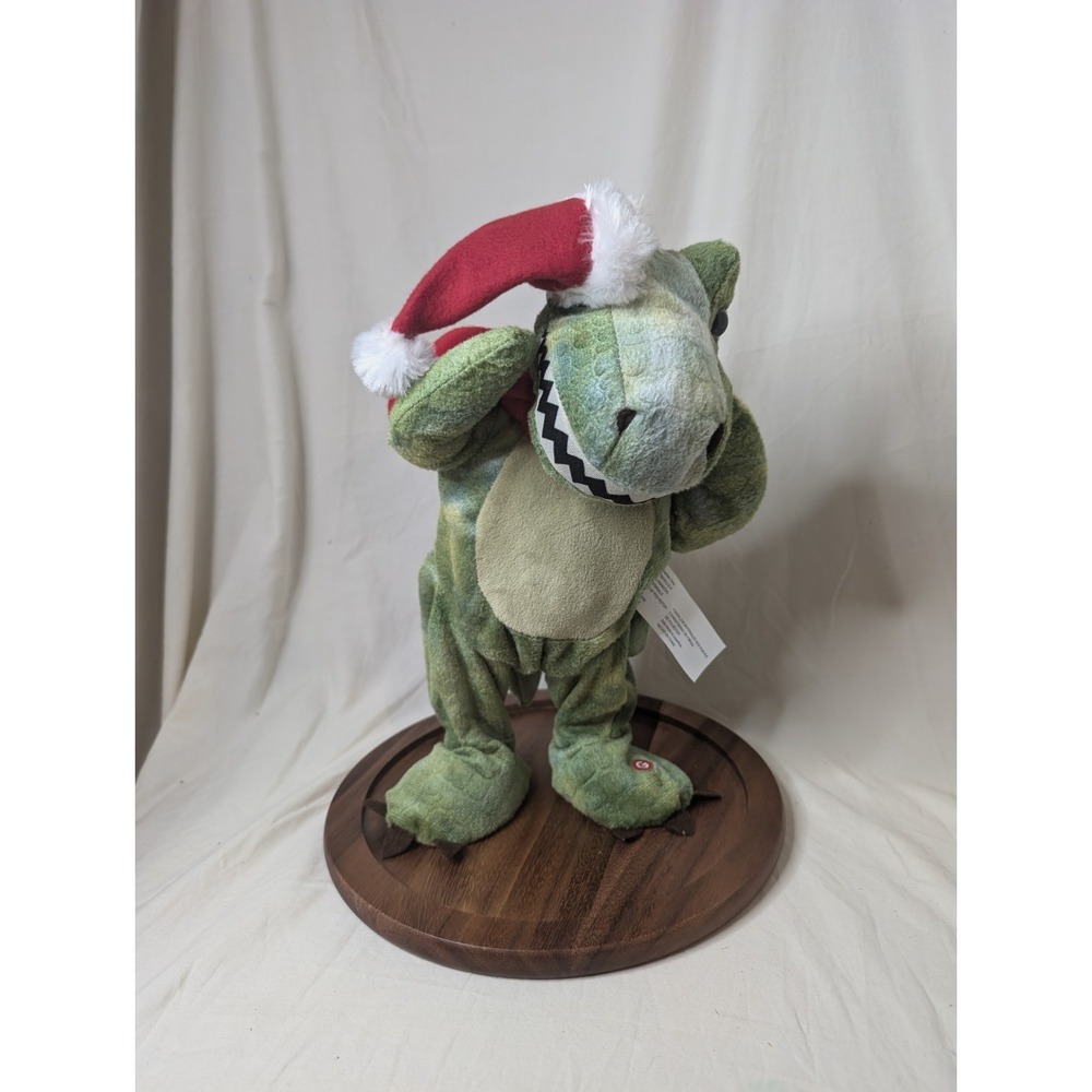 Animated Dancing And Singing‎ Christmas Alligator Works! Santa Hat